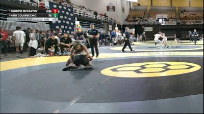 150 lbs 5th Place - Andrew McCarthy, New York Military Academy vs Niko Colavecchio, Paul VI Catholic High School