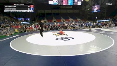 135 lbs Cons. Sub-rd Of 16 - Addison Lyon, OH vs Milly Hughes, GA