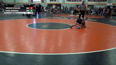95 lbs Round 2 - Brooks Ritscher, Big Game Wrestling Club vs Koen Hennings, Benton Community Wrestling Clu