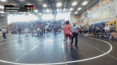 132 lbs Champ. Round 1 - Cale Wimberly, Jesuit Tampa Tigers vs Enzo Carrazana, Maximum Performance