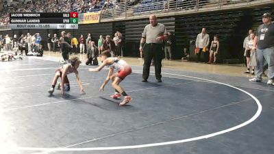 75 lbs Consy 4 - Jacob Wenrich, Bald Eagle Area vs Gunnar Landis, Ephrata