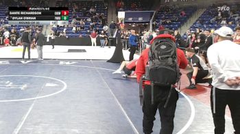 190 lbs Round Of 32 - Dante Richardson, Cranston West vs Dylan O'Brian, Fairfield Warde