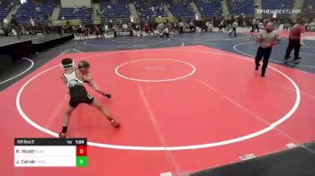 74 lbs Rr Rnd 5 - Rhyler Wyatt, Black Cat WC vs Jeremy Carver, Untouchables