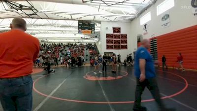 102-108 lbs Quarterfinal - Marcella Flannery, Worland Middle School vs Katherine Rittenhouse, Sheridan Junior High School