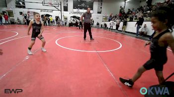 45 lbs Round Of 16 - Amir Grady, Tulsa North Mabee Stampede vs Cutter Mitchell, Wyandotte Youth Wrestling