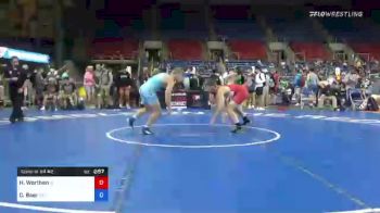 160 lbs Consi Of 64 #2 - Hunter Worthen, Iowa vs Carter Baer, New York