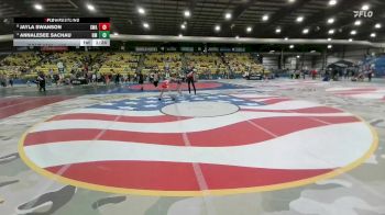 100 lbs 5th Place Match - Jayla Swanson, Siouxland Wrestling Academy vs Annalesee Sachau, Hinton Mathawks