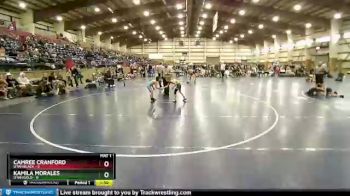 60 lbs Round 3 (6 Team) - Kamila Morales, Utah Gold vs Camree Cranford, Utah Black