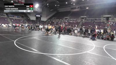 105 lbs Cons. Semis - Colt Bartel, Durango Wrestling vs Kage Hartman, Junior Cougar Wrestling Club