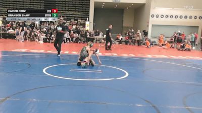 65 lbs Rr Rnd 1 - Caiden Cruz, Cordoba Trained - K3 vs Branson Shaw, Upper Township - K3