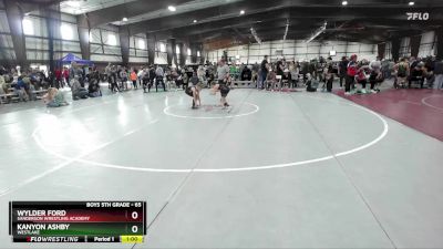 65 lbs Cons. Round 2 - Kanyon Ashby, Westlake vs Wylder Ford, Sanderson Wrestling Academy