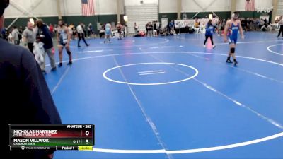 285 lbs Champ. Round 3 - Nicholas Martinez, Colby Community College vs Mason Villwok, Chadron State