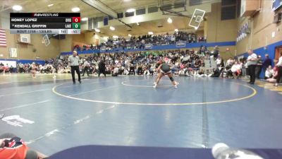 130lbs 5th Place Match - Kendall Griffin, Lakes (Girls) vs Honey Lopez, Davis (Girls)