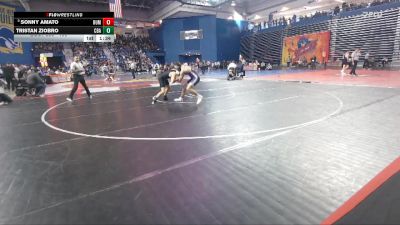 150 lbs Champ. Round 2 - Sonny Amato, Rumson-Fair Haven Regional vs Tristan Ziobro, Christian Brothers Academy