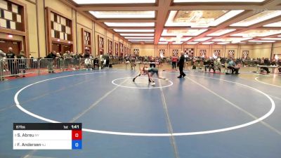 87 lbs Semifinal - Steven Abreu, Ny vs Finn Andersen, Nj