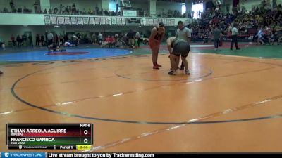 285 lbs Champ. Round 1 - Ethan Arreola Aguirre, Imperial vs Francisco Gamboa, Mar Vista