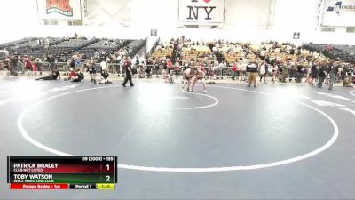 155 lbs Quarterfinal - Toby Watson, WRCL Wrestling Club vs Patrick Braley, Club Not Listed