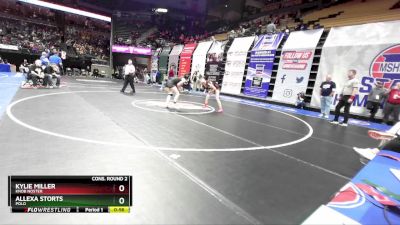 130 Class 1 lbs Cons. Round 2 - Allexa Storts, Polo vs Kylie Miller, Knob Noster