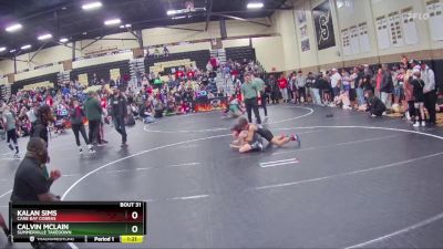 90 lbs Round 2 - Kalan Sims, Cane Bay Cobras vs Calvin McLain, Summerville Takedown