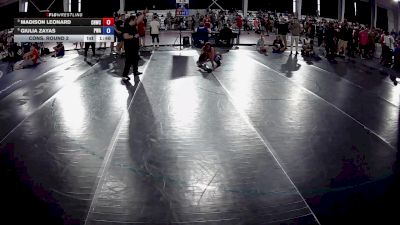 105 lbs Cons. Round 2 - Madison Leonard, Central Hardin Wrestling Club vs Giulia Zayas, Premier Wrestling Academy