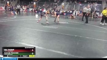 112 lbs Quarterfinal - Mia Thorne, Team Colorado vs Maycee Peacher, Team Nebraska