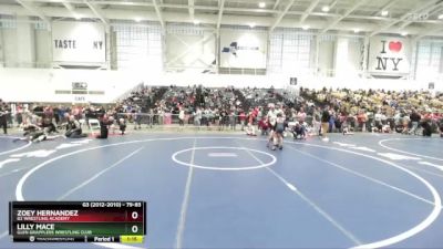 79-83 lbs Round 2 - Lilly Mace, Glen Grapplers Wrestling Club vs Zoey Hernandez, B2 Wrestling Academy