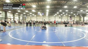 230 lbs Rr Rnd 2 - Brady Gephart, Ohio United - MS vs Wolf Beslow, RedNose Wrestling School - MS