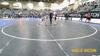 105 lbs Consolation - Caden Woodall, Blackcat WC vs Elias Martinez, LA FAMILIA NEW MEXICO