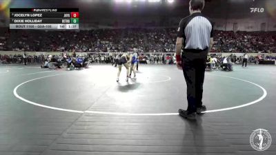 G5A-105 lbs Quarterfinal - Dixie Holliday, Bethel-Girls vs Jocelyn Lopez, Jay-Girls