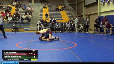 197 lbs Champ. Round 1 - Isaiah Hernandez, Vanguard University (Calif.) vs Carl Hansen, Montana State University-Northern (Mont.)