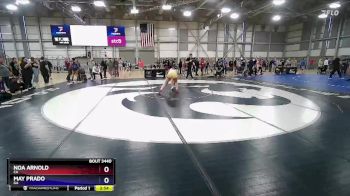 68 lbs Champ. Round 2 - Noa Arnold, CA vs May Prado, GA