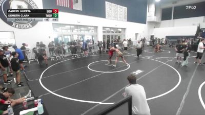 215 lbs Cons. Round 3 - Demetri Clark, Temecula Valley High School Wrestling vs Gabriel Huerta, Glendora High School Wrestling