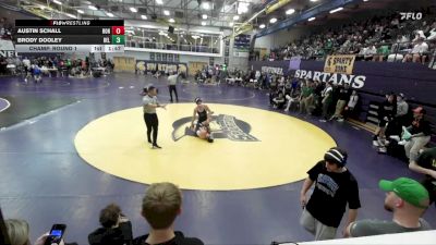 157 lbs Champ. Round 1 - Brody Dooley, Belgrade vs Austin Schall, Ronan