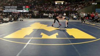 6A 132 lbs 1st Place Match - Gunner Sanchez, Owyhee vs Ryan Amoureux, Meridian