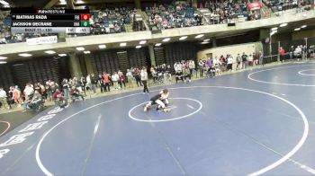 150 lbs Champ. Round 1 - Mathias Rada, Freeport vs Jackson Decrane, Unattached