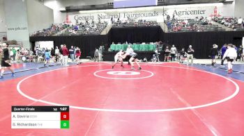 170 lbs Quarterfinal - Andres Gaviria, Georgia vs Grey Richardson, The Storm Wrestling Center