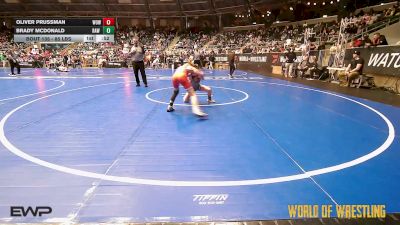 85 lbs Consi Of 16 #2 - Oliver Prussman, WOW vs Brady McDonald, RAW Wrestling Club