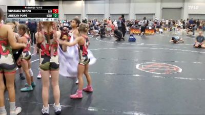 64 lbs Round 7 (10 Team) - Susanna Brock, GA United vs Areilyn Pope, NC Girls Wrestling Club