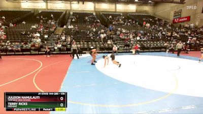 178 lbs Champ. Round 2 - Terry Ricks, Fremont vs Juleion Namulauti, Timpview High School