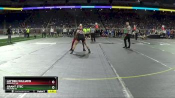 D1-144 lbs Champ. Round 1 - Jay`Den Williams, Roseville HS vs Grant Stec, Milford HS