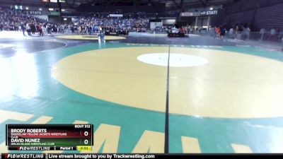 85 lbs Semifinal - Brody Roberts, Enumclaw Yellow Jackets Wrestling Club vs David Nunez, Orcas Island Wrestling Club