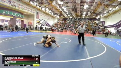 132 Boys Quarterfinal - Christopher Tran, Mira Mesa vs Evan Velez, Brawley