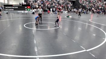 49 lbs Quarterfinal - Jackson Meyers, Overton vs Kaí Carter, Sherman Challengers