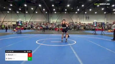 184 lbs C Of 32 #2 - Alex Benoit, United States Naval Academy vs Ben Gore, Highline College