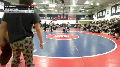 122 lbs Champ. Round 1 - Donovan Pilola, Colony High School vs Aric Mendoza, Braveheart WC