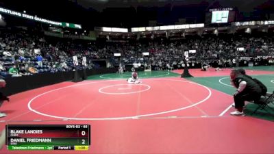 65 lbs Quarterfinal - Daniel Friedmann, STR1 vs Blake Landies, CHW1