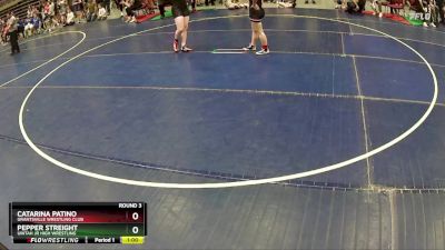 145 lbs Round 3 - Pepper Streight, Uintah Jr High Wrestling vs Catarina Patino, Grantsville Wrestling Club