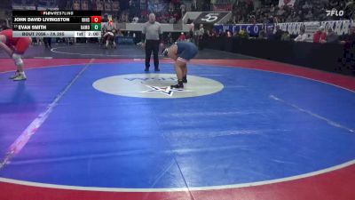 7A 285 lbs Champ. Round 1 - Evan Smith, Oak Mountain vs John David Livingston, Vestavia Hills