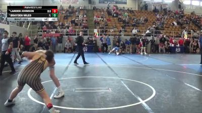 140 lbs Quarterfinal - Brayden Miles, FAIRLAND vs Landen Johnson, West Jefferson Roughriders