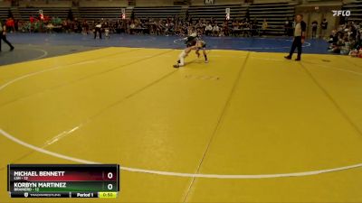 65 lbs Semis & 1st Wrestleback (8 Team) - Michael Bennett, LSH vs Korbyn Martinez, Brainerd